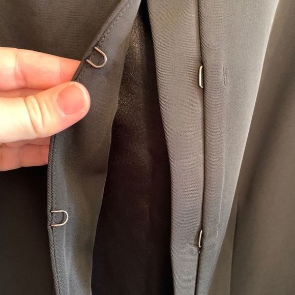 [Tahari] Black Double Zipper Pocket Blazer - 10 - Picture 4 of 8